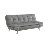 Coaster Dilleston Tufted Back Upholstered Sofa Bed Grey Model 500096